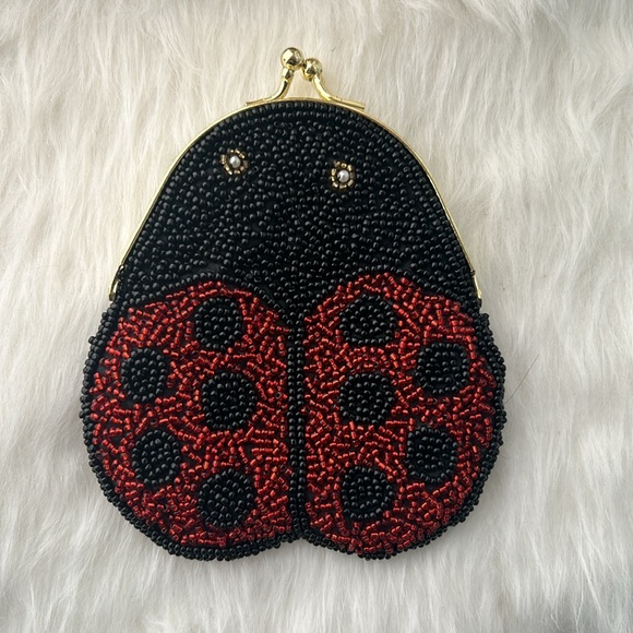 Handbags - EUC, Lady bug kiss lock coin purse/pouch